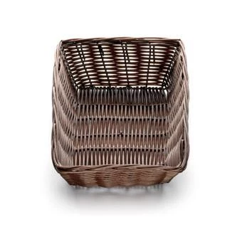Tablecraft Brown Polypropylene Rectangular Display Basket RESTAURANT & BAR 1 Tablecraft Brown Polypropylene Rectangular Display Basket RESTAURANT & BAR