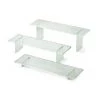 Tablecraft Cristal Acrylic 3 Piece Straight Leg Riser Set