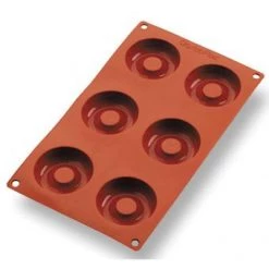 Matfer KITCHENWARE Bourgeat Non-Stick Gastroflex 6 Savarins Mould