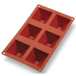 Matfer Bourgeat Non-Stick Gastroflex 6 Mini-Pyramid Mould KITCHENWARE