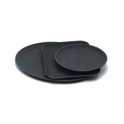 Neville Uk Gengrip Round Black Non-Slip Tray