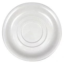 Neville Uk Rg Plain White Double Well Saucer CROCKERY