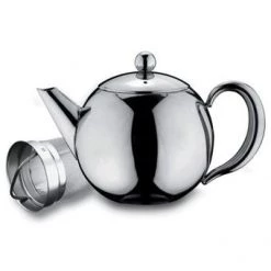 I Grunwerg Rondeo Deluxe Stainless Steel Teapot With Infuser (17oz) Beverage Equipment