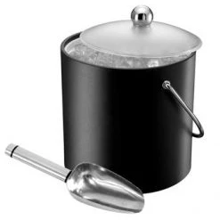 Elia International Elia Black Insulated Ice Bucket With Scoop RESTAURANT & BAR