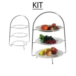 Contacto RESTAURANT & BAR Kit - 3 Tier Cake Stand With 3 Plates