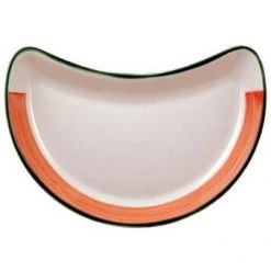CROCKERY Steelite Rio Pink Crescent Salad Dish (8 Inch)