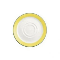 Steelite Rio Yellow Saucer D/Well Sm 45/8 Per 36 CROCKERY