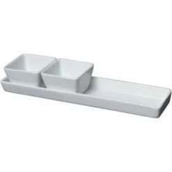 Neville Uk Genware White Rectangular Dish | AJ Stuart RESTAURANT & BAR