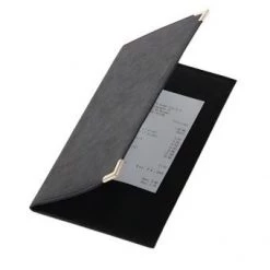 Neville Uk Classic Black Leather Bill Presenter RESTAURANT & BAR