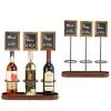 Neville Uk Triple Wine Bottle And Chalk Board Display