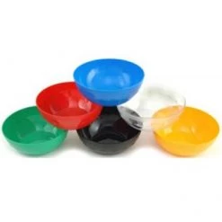 Harfield Components. Bowl Round 24 Cm Dia Black Polycarbonate