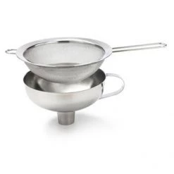 RESTAURANT & BAR ISI Stainless Steel Funnel And Sieve Set