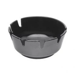 Neville Uk Cleaning Equipment Black Melamine Ashtray (4 Inch Diameter)