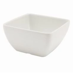 Neville Uk White Melamine Curved Square Bowl