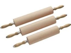 Matfer KITCHENWARE Wooden Rolling Pin C/W Bearings