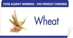 Mileta Signs & Products Allergy Buffet Notices (Wheat)