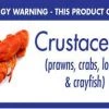 Mileta Signs & Products Allergy Buffet Notices (Crustaceans)