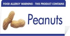 Mileta Signs & Products Allergy Buffet Notices (Peanuts)