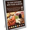 Mileta Signs & Products Food Allergy Notice A4/A5 Counter Top