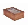 Neville Uk Tea & Coffee Serving Acacia Wood Tea Box 4 Compartment