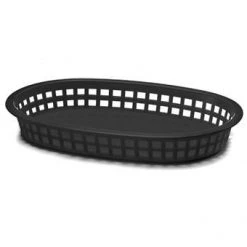 Tablecraft Chicago Oval Serving Basket (Black) RESTAURANT & BAR