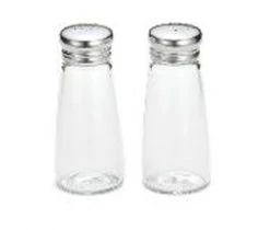 Tablecraft Glass Salt/Pepper Shakers 3oz