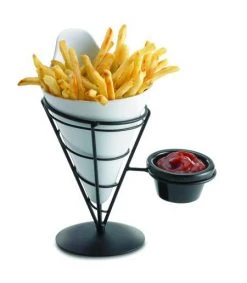 Tablecraft Cone Holder Melamine Inserts 23 Cm White