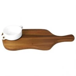 Zodiac RESTAURANT & BAR Acacia Paddle Board With Recess 42 X 19 X 2cm