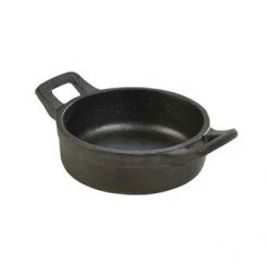 Neville Uk Oven To Tableware Cast Iron Mini Round Eared Dish 11cm X 3.5cm
