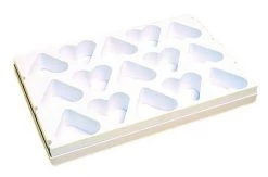 KITCHENWARE Matfer Mould Plaques Heart 75X70 Mm