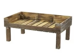 Neville Uk Wooden Rustic Display On Legs
