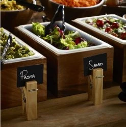 Neville Uk RESTAURANT & BAR Wooden Peg Sign Holder