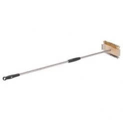 GI Metal KITCHENWARE Double Sided Pizza Brush Brass Bristle