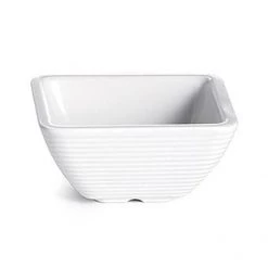 Tablecraft Melamine Ribbed Square Ramekin