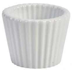 Neville Uk Genware White Fluted Ramekin - Set Of 12
