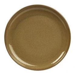 Neville Uk Genware Stoneware Brown Coupe Plate 27cm
