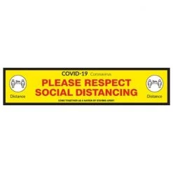 Hugh Jordan & Co Social Distancing Floor Sign