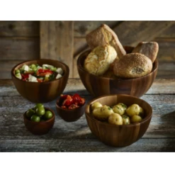 Neville Uk Acacia Wooden Bowls - 20X10cm RESTAURANT & BAR