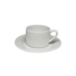 Elia International Elia Glacier Tea Saucer, Bone China CROCKERY
