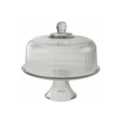 U Group Display Tray & Baskets Glass Cake Stand And Cover