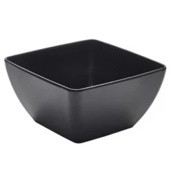 Neville Uk Buffet Melamine Curved Square Black Bowl