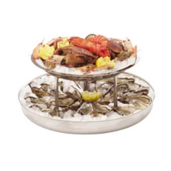 Sambonet Paderno Paderno Oyster Plate, 2 Tier Seafood Tray Trays & Tray Stands