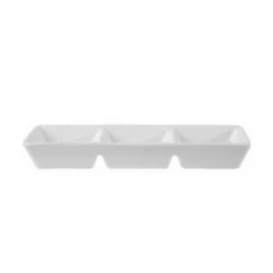 Royal Porcelain Titan 3 Division Sauce Dish 7.3x2.4" (18.5x6cm) CROCKERY