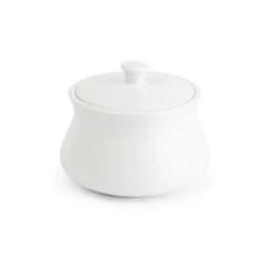 Royal Porcelain Aurora White Sugar Bowl/Lid Serving Accessories