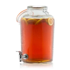 Tablecraft Beverage Equipment Rustic Glass Beverage Dispenser 9.5 Litre