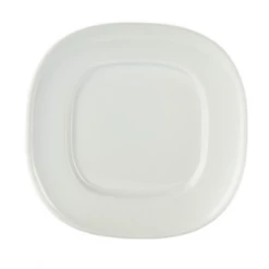 Neville Uk Genware White Plate Square Rounded - Set Of 6