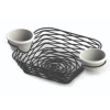 Tablecraft Artisan Square Basket With 2 Ramekins RESTAURANT & BAR
