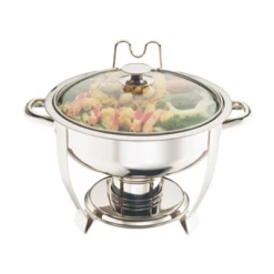 Elia International Buffet Elia Round Chafing Dish, Glass Lid, Sdb-R30Gl